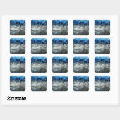 Venster Icy Vierkante Sticker (Vel)