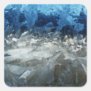 Venster Icy Vierkante Sticker