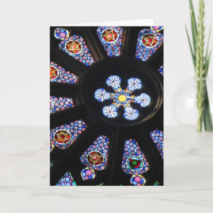 Venster in Barcelona Feestdagen Kaart