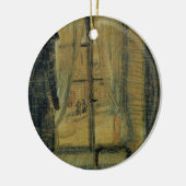 Venster in Bataille Restaurant door Vincent van Go Keramisch Ornament (Links)