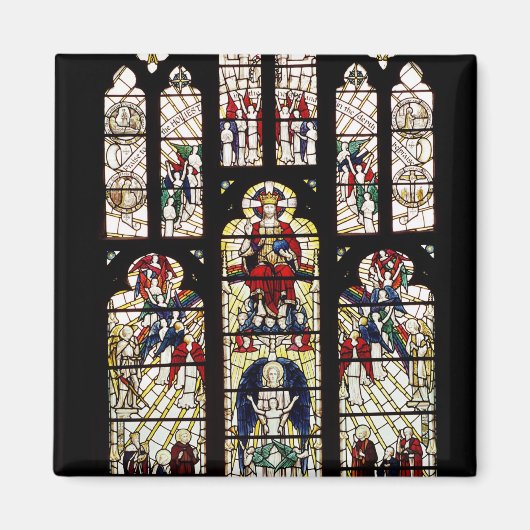 Venster in de kathedraal van Worcester, 15e eeuw Magneet (Voorkant)