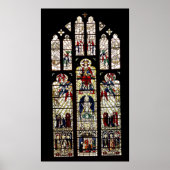 Venster in de kathedraal van Worcester, 15e eeuw Poster (Voorkant)