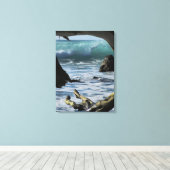 Venster in Natuur Canvas Afdruk (Insitu (Houten vloer))