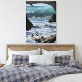 Venster in Natuur Canvas Afdruk (Insitu (Slaapkamer))