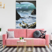 Venster in Natuur Canvas Afdruk (Insitu (Woonkamer))