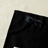 Venster Kat Silhouet Strandlaken (In situ)