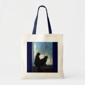 Venster Katten verzamelen Tote Bag (Voorkant)