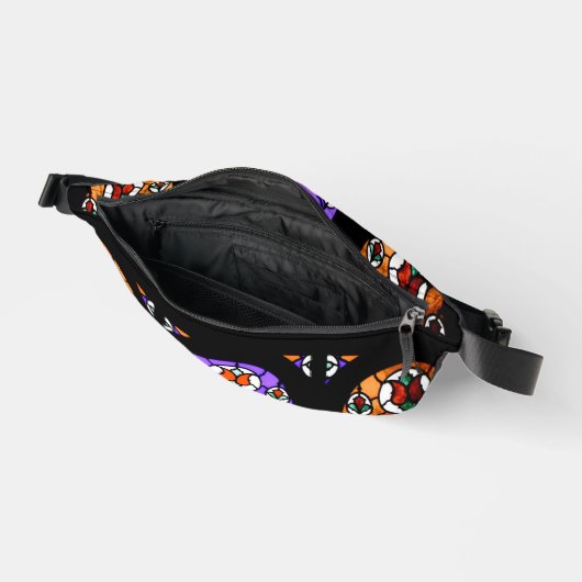 Venster Kleurrijk Glas in lood Heuptasje (Open)