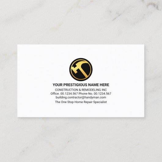 Venster Landschap Home Lijst Tools Visitekaartje (Achterkant)