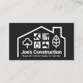 Venster Landschap Home Lijst Tools Visitekaartje (Voorkant)