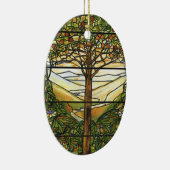 Venster Levenslang/Glas in lood Tiffany Keramisch Ornament (Rechts)