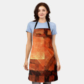 Venster Licht Abstract Art Apron Schort (Gedragen)