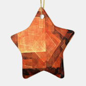 Venster Licht Abstract Art Star-Ornament Keramisch Ornament (Links)