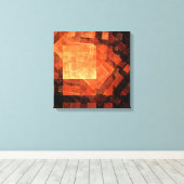 Venster Licht Abstract Kunstquad Canvas afdrukken (Insitu (Houten vloer))