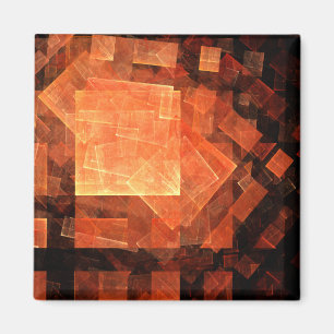 Venster Licht Abstract Kunstvierkant Magnet
