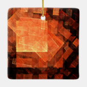 Venster Licht Abstract Kunstvierkant Ornament (Achterkant)