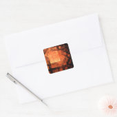 Venster Licht Abstract Kunstvierkant ticker Vierkante Sticker (Envelop)