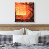 Venster Licht Abstract Kunstzwart/wit Canvas Afdruk (Insitu (Slaapkamer))
