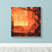 Venster Licht Abstract Kunstzwart/wit Canvas Afdruk (Insitu (Houten vloer))