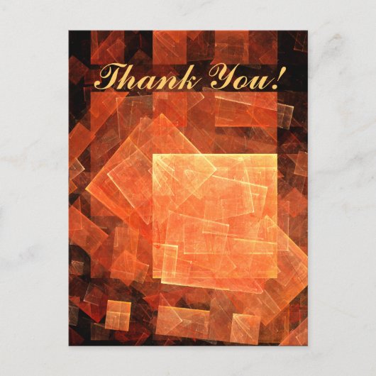 Venster Licht Dank u Briefkaart (Voorkant)