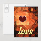 Venster Licht Liefde Briefkaart (Voorkant / Achterkant)