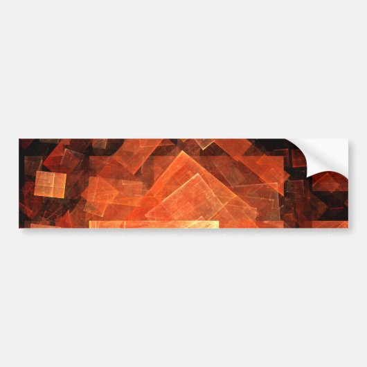 Venster Lichte Abstracte Art Bumpersticker (Voorkant)