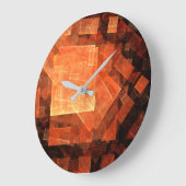 Venster Lichte Abstracte art Rond Grote Klok (Hoek)