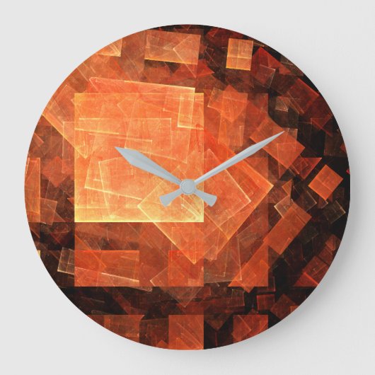 Venster Lichte Abstracte art Rond Grote Klok (Voorkant)
