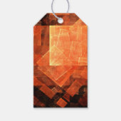 Venster Lichte Abstracte Kunst Cadeaulabel (Voorkant)