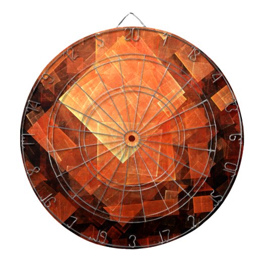 Venster Lichte Abstracte Kunst Dartbord (Voorkant)