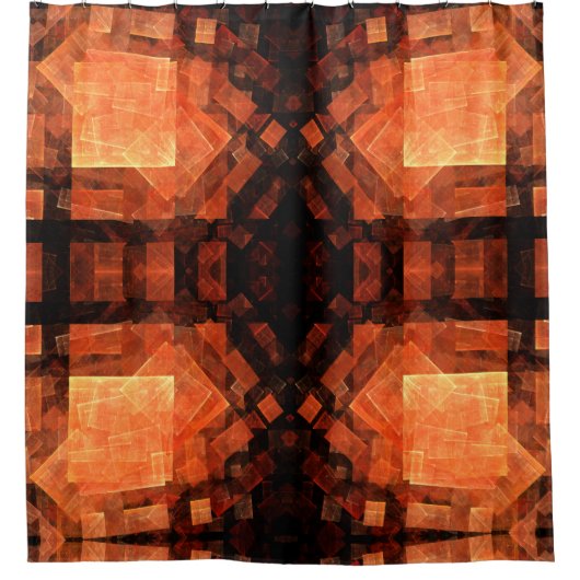 Venster Lichte Abstracte Kunst Douchegordijn (Voorkant)