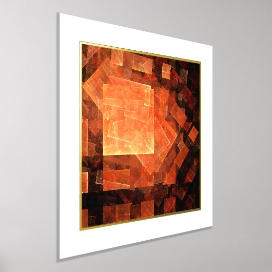 Venster Lichte Abstracte Kunst Folie Afdrukken (Laagn)