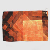 Venster Lichte Abstracte Kunst Golfhanddoek (Horizontaal)