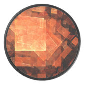 Venster Lichte Abstracte Kunst Hockey Puck (Voorkant)