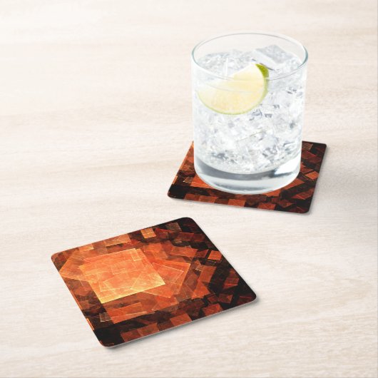 Venster Lichte Abstracte Kunst Kartonnen Onderzetters (Insitu)