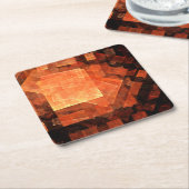 Venster Lichte Abstracte Kunst Kartonnen Onderzetters (Schuin)