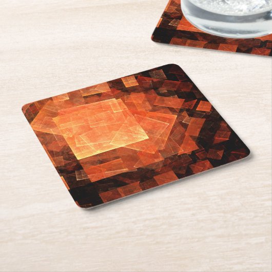 Venster Lichte Abstracte Kunst Kartonnen Onderzetters (Schuin)