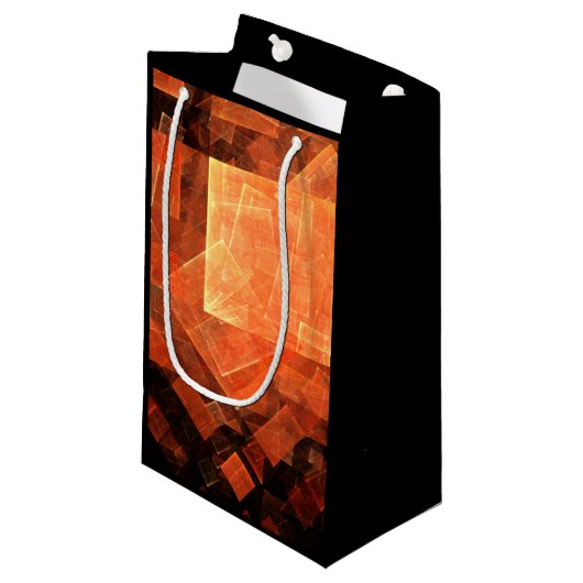 Venster Lichte Abstracte Kunst Klein Cadeauzakje (Voorkant Gekanteld)