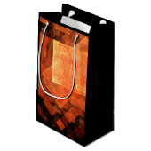 Venster Lichte Abstracte Kunst Klein Cadeauzakje (Achterkant Gekanteld)