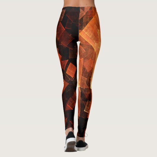Venster Lichte Abstracte Kunst Leggings (Achterkant)