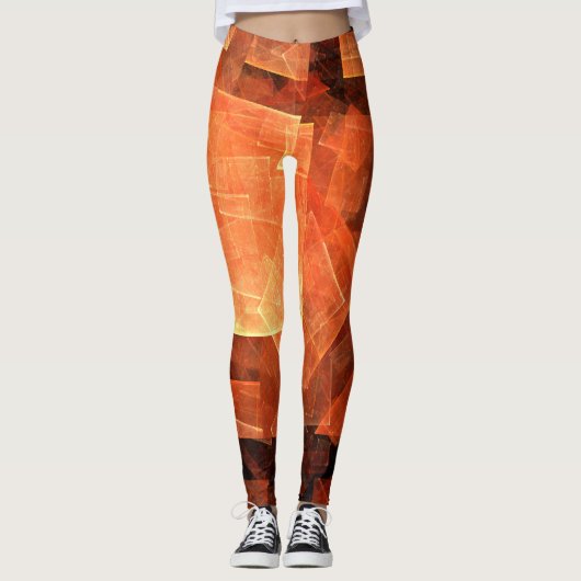 Venster Lichte Abstracte Kunst Leggings (Voorkant)