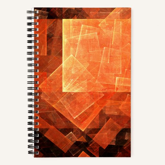 Venster Lichte Abstracte Kunst Notitieboek (Voorkant)