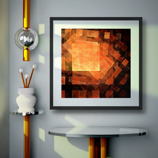 Venster Lichte Abstracte Kunst Poster