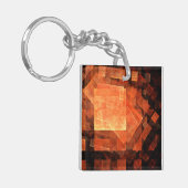 Venster Lichte Abstracte Kunst Sleutelhanger (Voorkant Links)