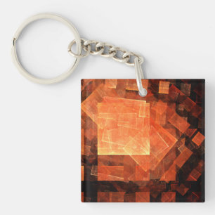 Venster Lichte Abstracte Kunst Sleutelhanger