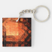 Venster Lichte Abstracte Kunst Sleutelhanger (Achterkant)