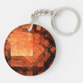 Venster Lichte Abstracte Kunst Sleutelhanger (Achterkant)