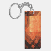Venster Lichte Abstracte Kunst Sleutelhanger (Voorkant Links)