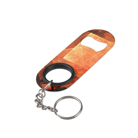 Venster Lichte Abstracte Kunst Sleutelhanger Flessenopener (Achterkant Gekanteld)