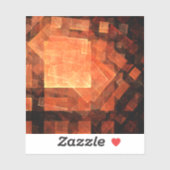 Venster Lichte Abstracte Kunst Sticker (Vel)